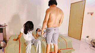 Uttaran20 - hot milf bhabhi engages in hardcore ffm group sex with village boy in real hindi action