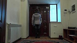 Milf Comes Home For Anal Fucking And Hairy Pussy Masturbation