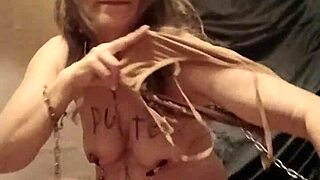 hey, check out this french slave's wild self-session with pins and masturbation outdoors 😈🔥