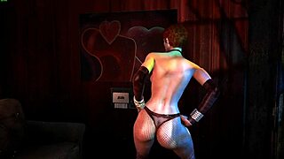 dancer performs a striptease routine