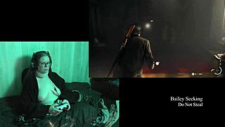 Detailed Naked Play Through of Alan Wake 2 Featuring BBW Brunette with Glasses, Big Natural Tits, and Tattoo in Part 12