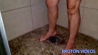 Ever wondered about backstage shower fucking accidents with Brazilian gay deepthroat blowjob?