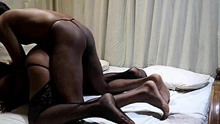 Wife gets super oil massage before hard anal fuck and deepthroat on big cock