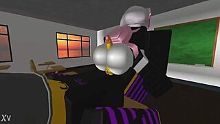 Leo Pounds Girl Hard in School Setting with Big Cock Action