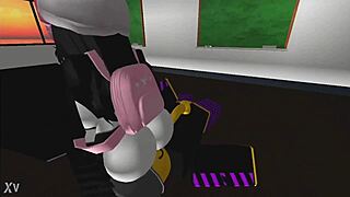 Leo Pounds Girl Hard in School Setting with Big Cock Action