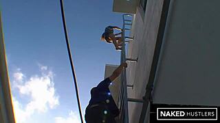 petite veronica gets fucked passionately on miami rooftop
