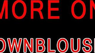 Voyeur catches downblouse nipple slip in bra