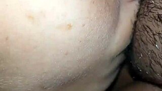 We fuck our neighbor with hairy pussy licking and close up orgasm in the barn secretly