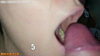 amateur milf millie fox swallows huge cum loads in homemade blowjob and doggystyle compilation