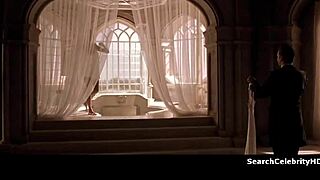 Isn't that Angelina Jolie as Lara Croft getting intimate in Tomb Raider?