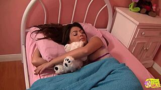 Instead of disciplining cassie lane the busty milf candy manson helps her with fingering kissing and pussy licking