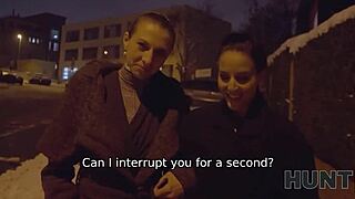 LUCKY Guy FUCKS Seductive Czech Brunette on Sofa