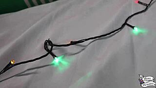 Natal present from leticia ferola with big ass and small tits in brazilian lesbian action