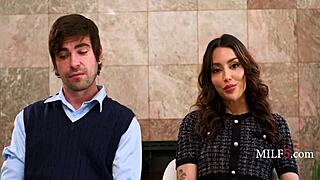 Super spies Vanessa Sky and Lucky Fate sneak in a curvy Latina milf moment during their mission. They share spying glances and cute fat ass views.