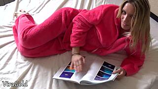 I feel so alive as beauty Jessi Gold enjoys her good morning fuck with cum on ass vghv027