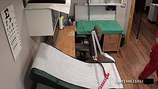 Shocking Way To Treat Potheads Leaves Maria Feeling Humiliated In Latex Gloves Handcuffs With Screaming Orgasm Backstage