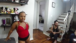 Hey, is the old guy crazy to fuck that skinny big-ass Anãzinha in this wild suruba backstage?