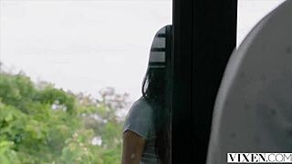 Can beautiful frenemies Sandra and Selva really share a cock in outdoor threesome?