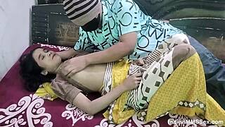 Desi wife enjoys hot missionary and doggystyle sex with husband on anniversary