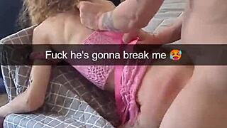 This real snapchat compilation shows cheating wife richelle rose begging for multiple creampies from guys.