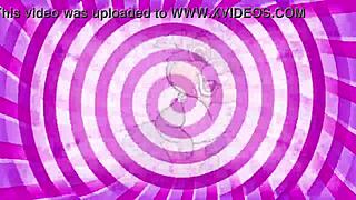 BIMBO bimbo in FEMDOM sissy training with big tits TEASING monster cock