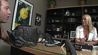 Mature Step Mom Uses Her Big Boobs To Get A Cock