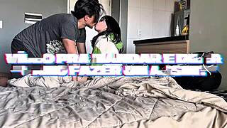 Amateur Babe In Romantic Interracial Sex With Skinny Latina Tattoo