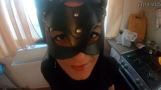 Curvy milfycalla lights up a cigarette while dancing seductively in lingerie. She teases with jerk off instructions and plays with a hard cock.