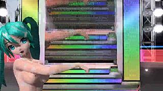 hatsune miku voc loid in love project diva nude mod full nude bunny costume