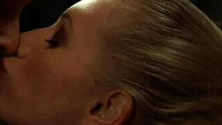 Submissive lesbian slave licks pussy for horny madame in bondage domination scene