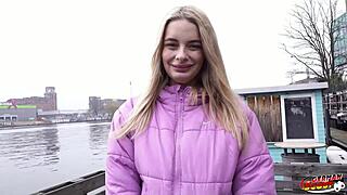 German Scout Picks Up Big Natural Saggy Tits Nurse Naomi For Casting Interview. She Gives Rough Rimjob Blowjob Deepthroat Cum In Mouth In Hospital Roleplay Fuck.