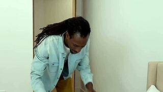 ariel catches solo and chloe then teaches him rough interracial sex with big black cock in missionary and doggystyle