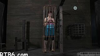 four beauties get locked inside this petite 18+ cage for rough pov fucking with orgasm and blowjob action