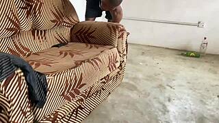 This mummy g o was chatting casually with her son about going hardcore. She ended up screaming from the intense machine dildo pounding.