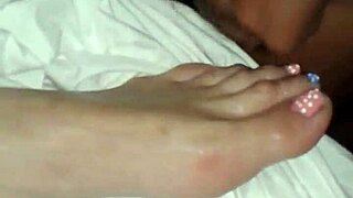 sucking wifes toes while she relaxes