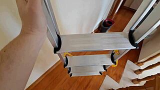 latina maid with creamy pussy in jeans and flip flops gets seduced with orgasmic missionary massage and doggystyle fucking