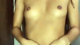 small petite 18+ schoolgirl reveals her nude body in a softcore solo dance. she worships her pretty form through gentle masturbation.