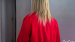 Irina Blonde Coquine Gets Lifted By Two Cocks In MMF Group With Natural Tits And European Slut Action