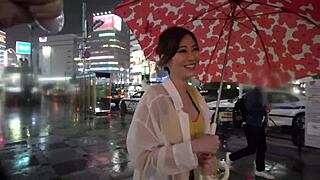 Stunning Japanese Babe with Natural Tits Rides Hardcore in Homemade Cowgirl and Doggystyle Cumshot