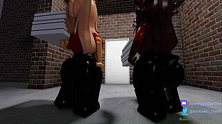 Oh man, these two sexy pizza workers end up banging the customer with their big tits and asses in a wild session