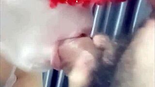 In this homemade clip, a pretty asian babe in cosplay gets her tight pussy licked and filled with cum in mouth.