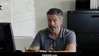 creamed teen 18+ lets you cum inside her tight pussy on the couch