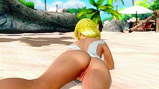 I feel so excited teasing nude in private paradise with erotic close-up on big ass at beach.