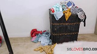 Horny Stepmom Hints at Taboo Fun with Mature Long-Haired Latina in Blowjob Scene