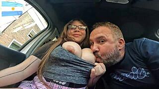 Who knew Ari Lol would hop in a car in Buenos Aires for her first-time bareback adventure with a brunette Latina twist outdoors?