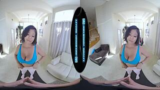 Come on, let's do a private nude workout, says busty ebony beauty Nia Nacci.