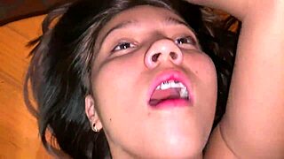 Me follo el coño de la novia de mi amiga, she's alone at home with natural tits monster cock interracial colombian big ass anal