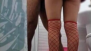 Spy on my stepsister bringing her teacher home for intimate doggystyle creampie under miniskirt - what a hidden cam find!