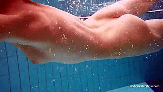 oh gosh, sexy naked twat avenna is swimming nude in the pool with her tight russian pussy and european babe ass on display