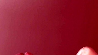 Step brother returns so step sister gives him amateur blowjob with facial cumshot